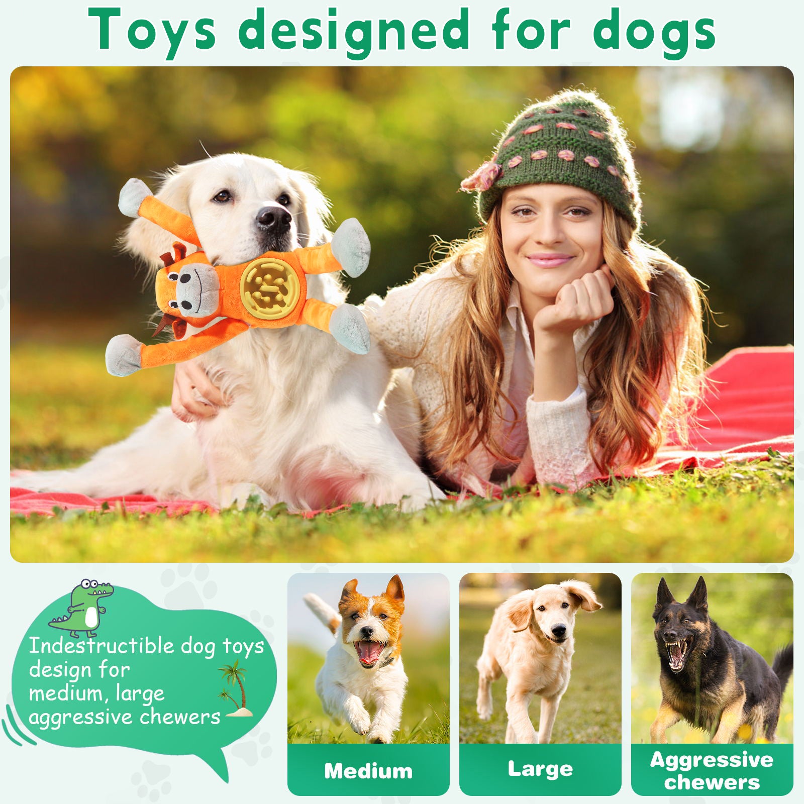 Fuufome Long-Footed Slow-Eating Beef Dog Toy