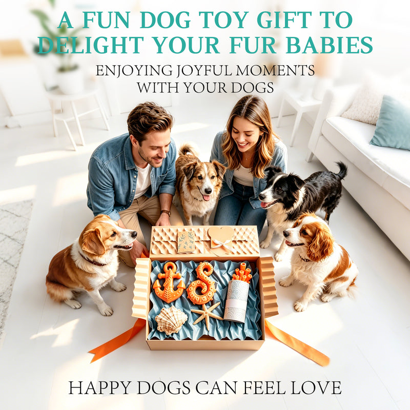 Fuufome Ocean Three-Piece Chew Dog Toy