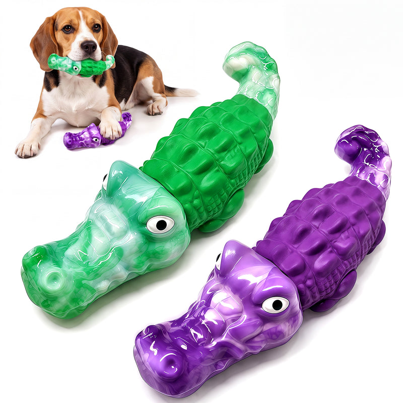 Fuufome  2 small-sized crocodiles Chew Dog Toy
