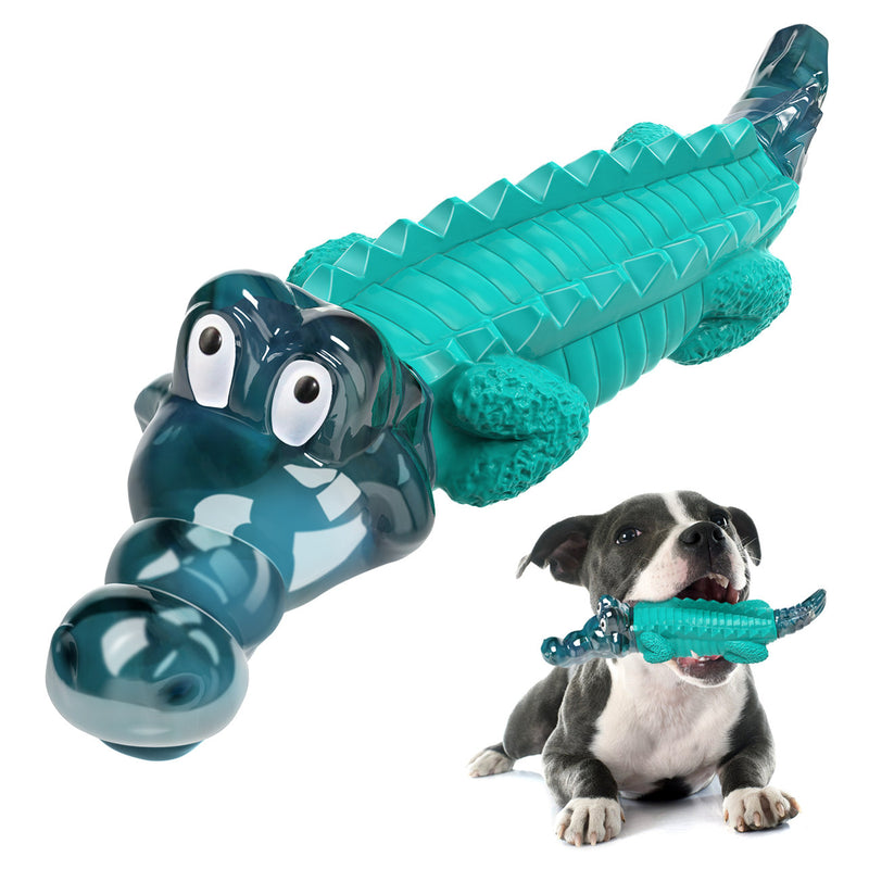 Fuufome Blue Crocodile Chew Dog Toy