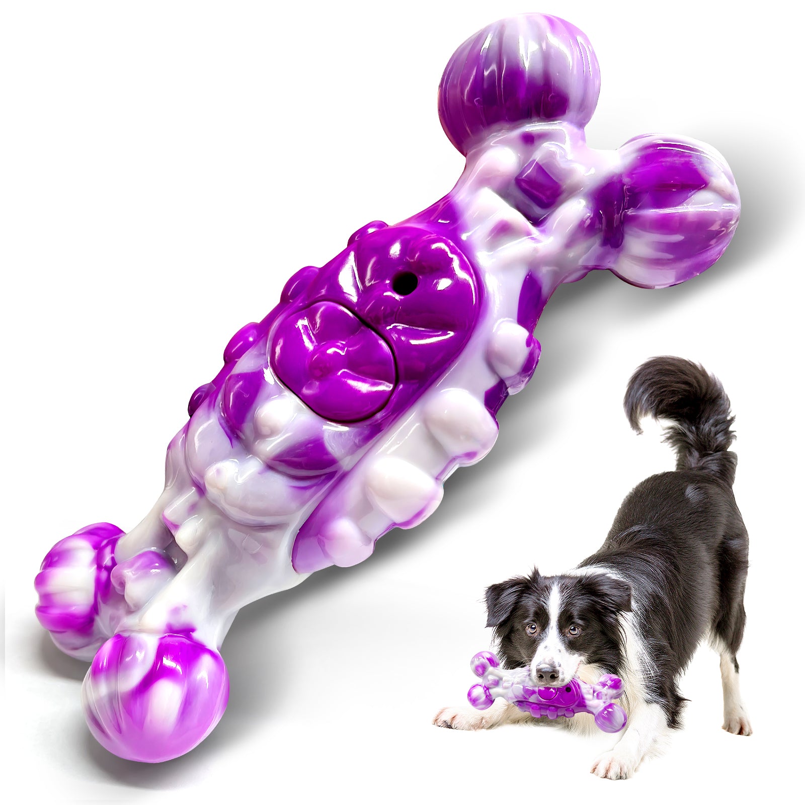 Fuufome Stretching Bone Chew Toy for Dogs