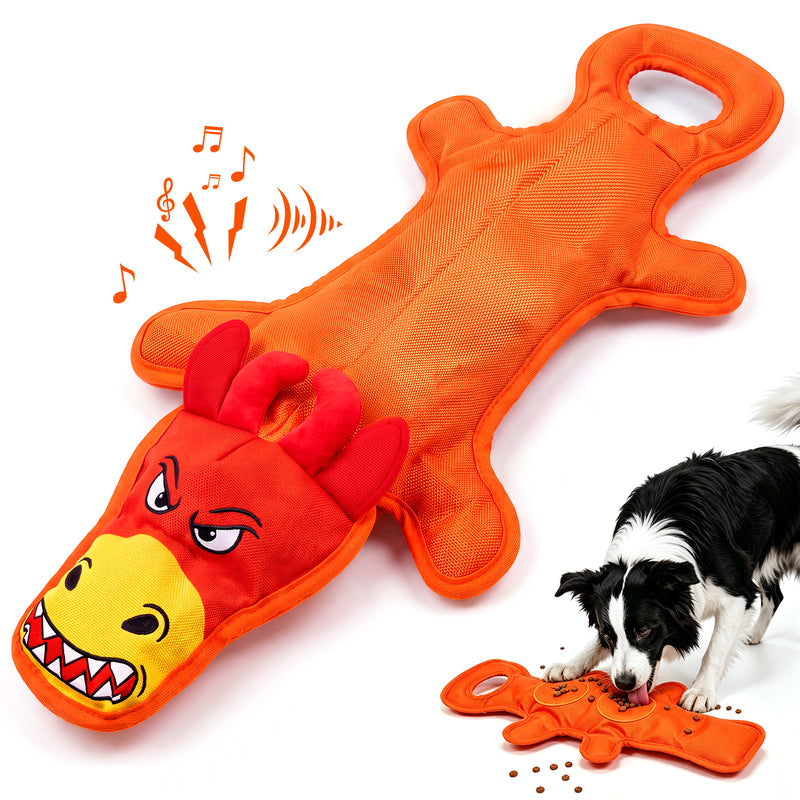 Fuufome 60cm stretched canvas cow Squeaky Plush Dog Toy