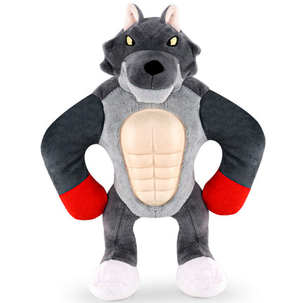 Abdominal Wolf Squeak dog toy main figure 1