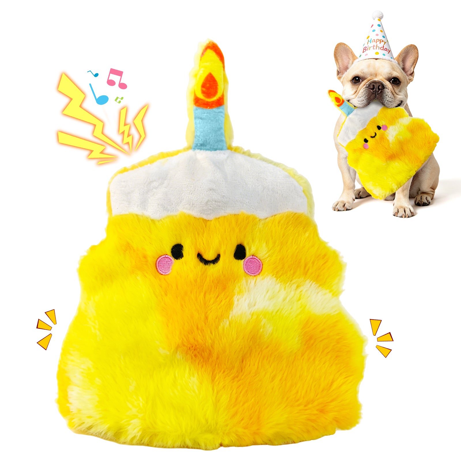 Fuufome Empty-shell cake Squeaky Plush Dog Toy