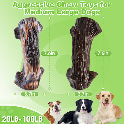 Bark Chew Bone Dog Chew Toy Two-Pack Main Image 2