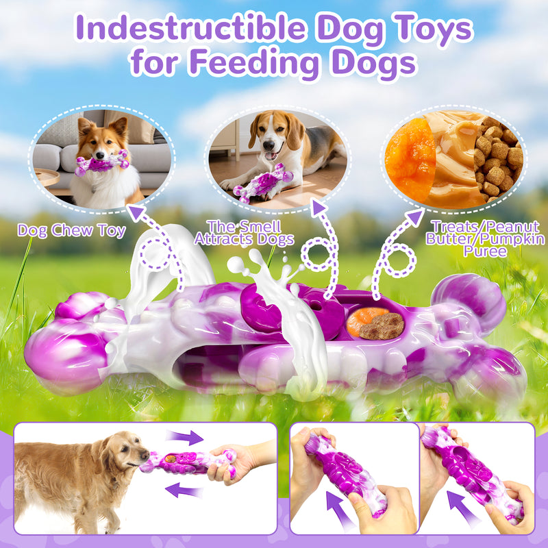Fuufome Stretching Bone Chew Toy for Dogs