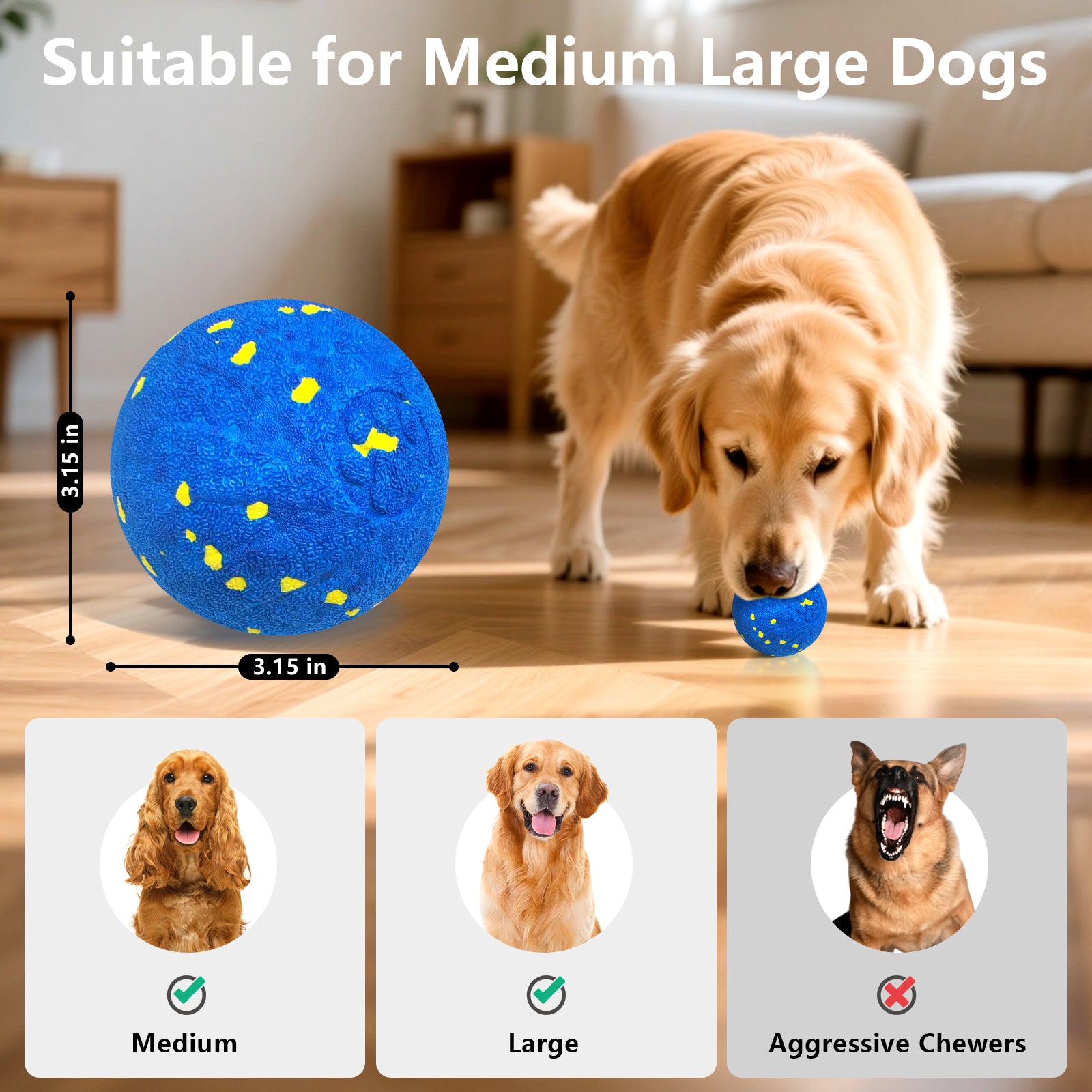 Fuufome Interactive Intelligent Waterproof Electric Dog Ball