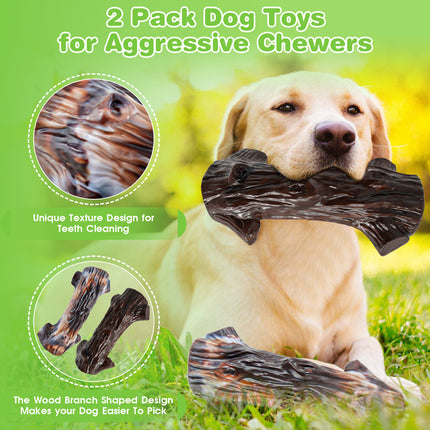 Bark Chew Bone Dog Chew Toy Two-Pack Main Image 4
