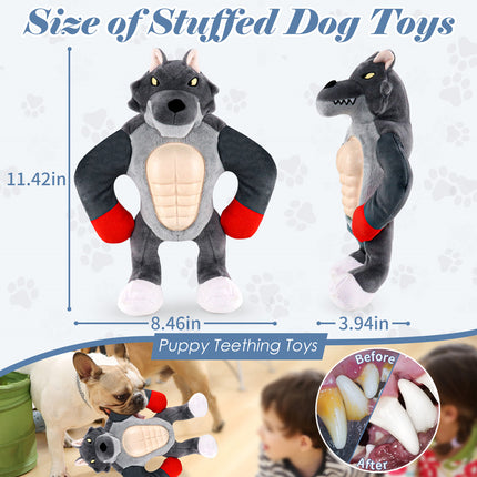 Abdominal Wolf Squeak dog toy main figure 5