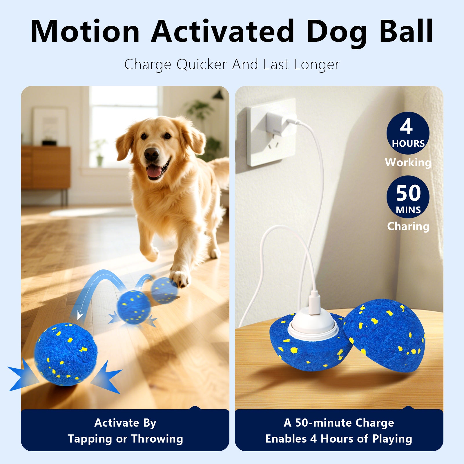 Fuufome Interactive Intelligent Waterproof Electric Dog Ball