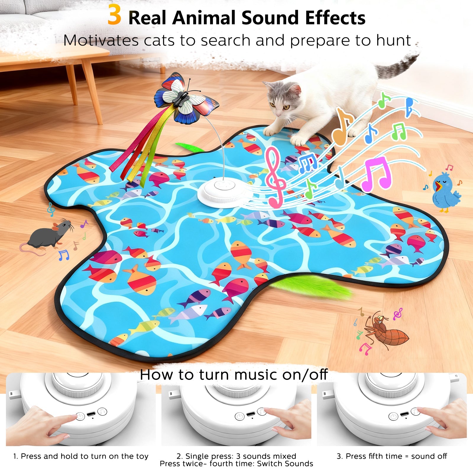 Fuufome Hide-and-Seek - Indoor Cat Interactive Toy