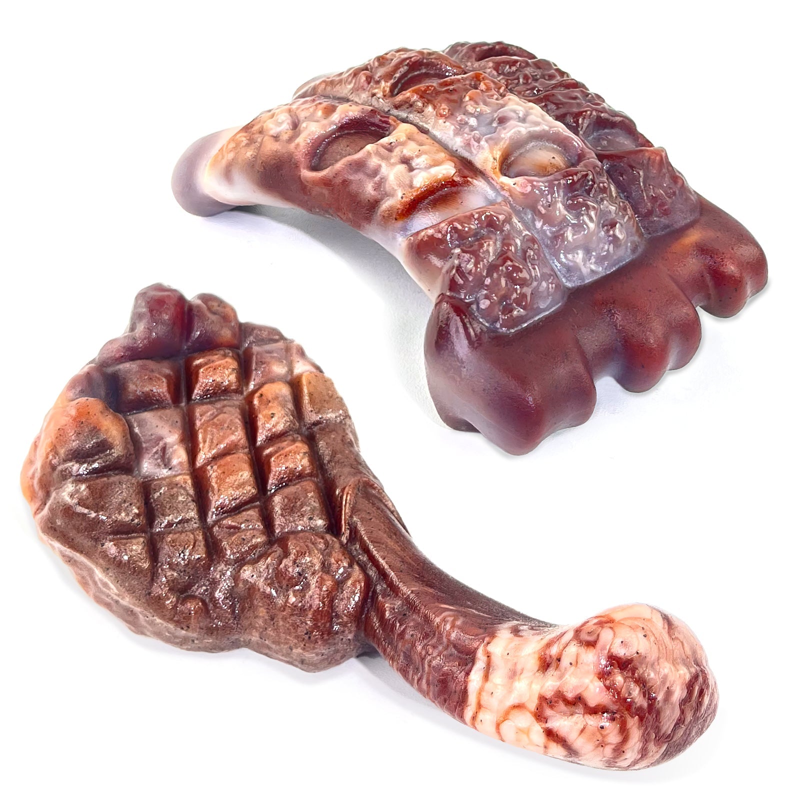 Fuufome Pork Chops and Beef Steaks Set of 2 Chew Dog Toys