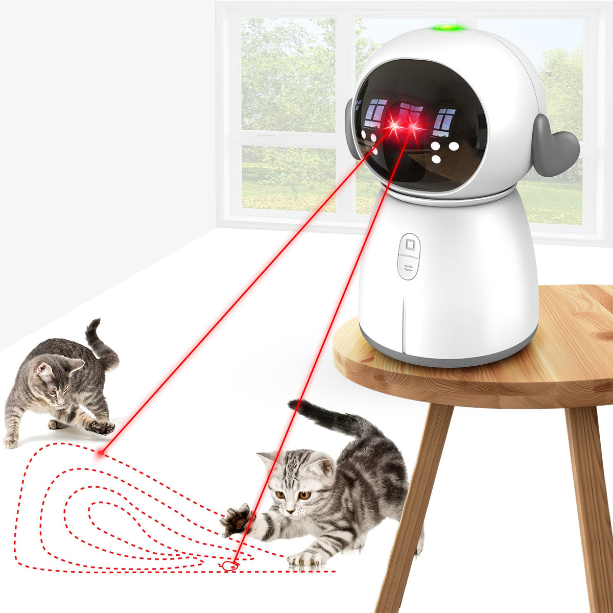 Fuufome Dual-Laser Interactive Cat Toy