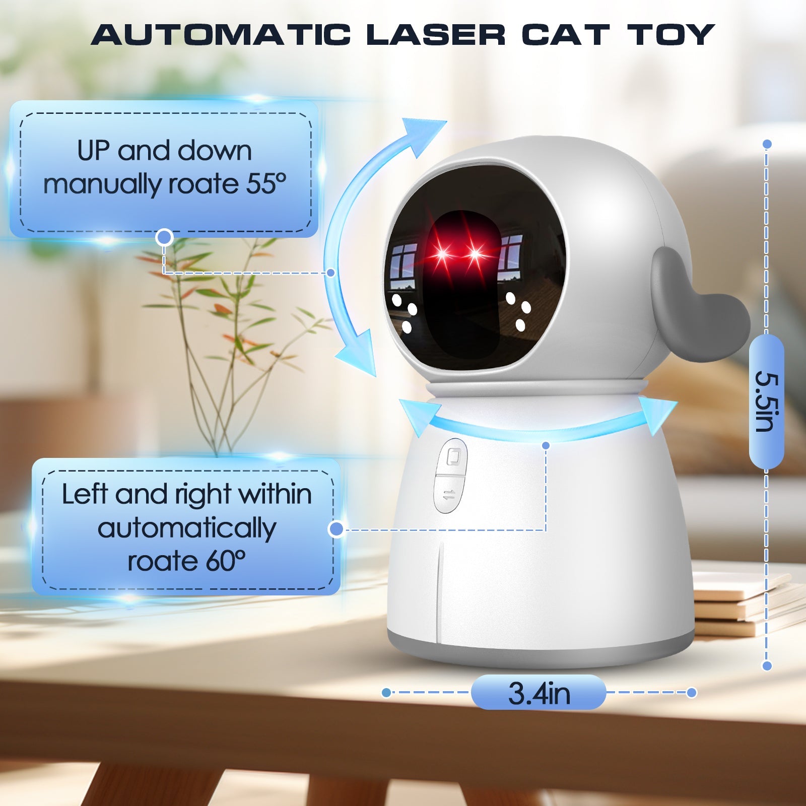 Fuufome Dual-Laser Interactive Cat Toy