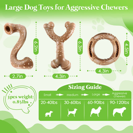Nylon three-piece dog chew toy set main picture 5