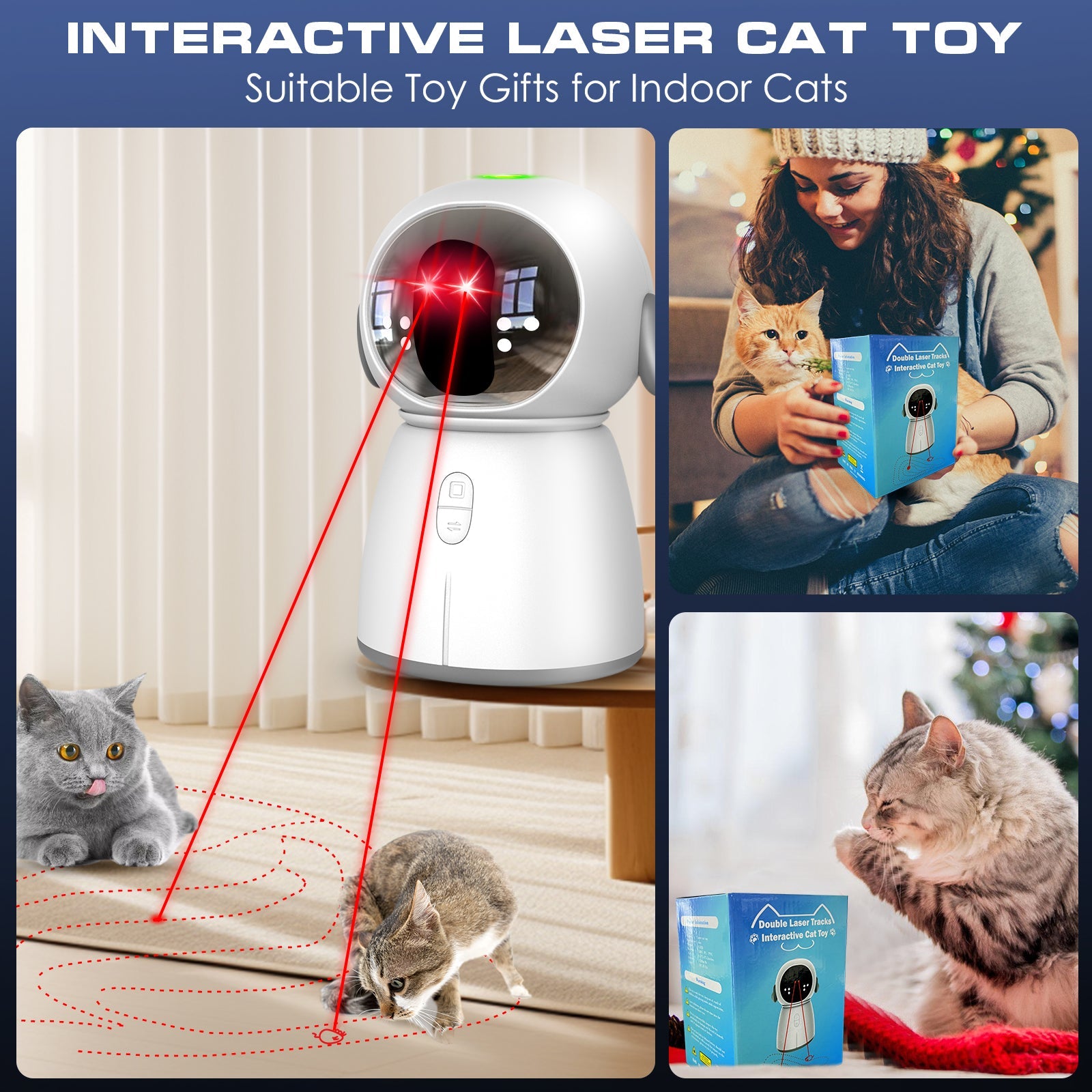 Fuufome Dual-Laser Interactive Cat Toy