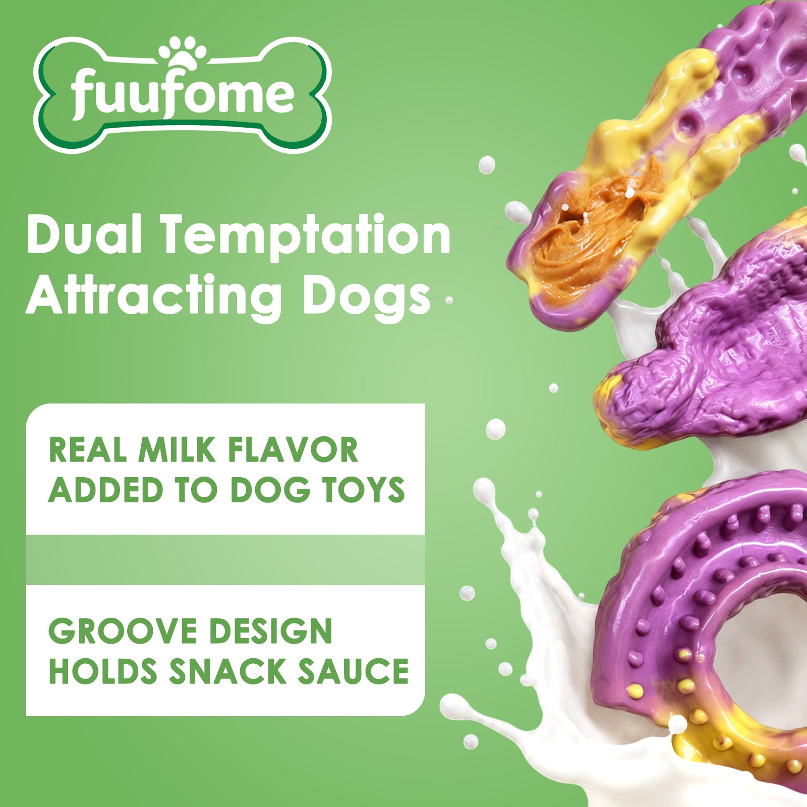 Fuufome Bread nylon three-piece set Chew Dog Toy
