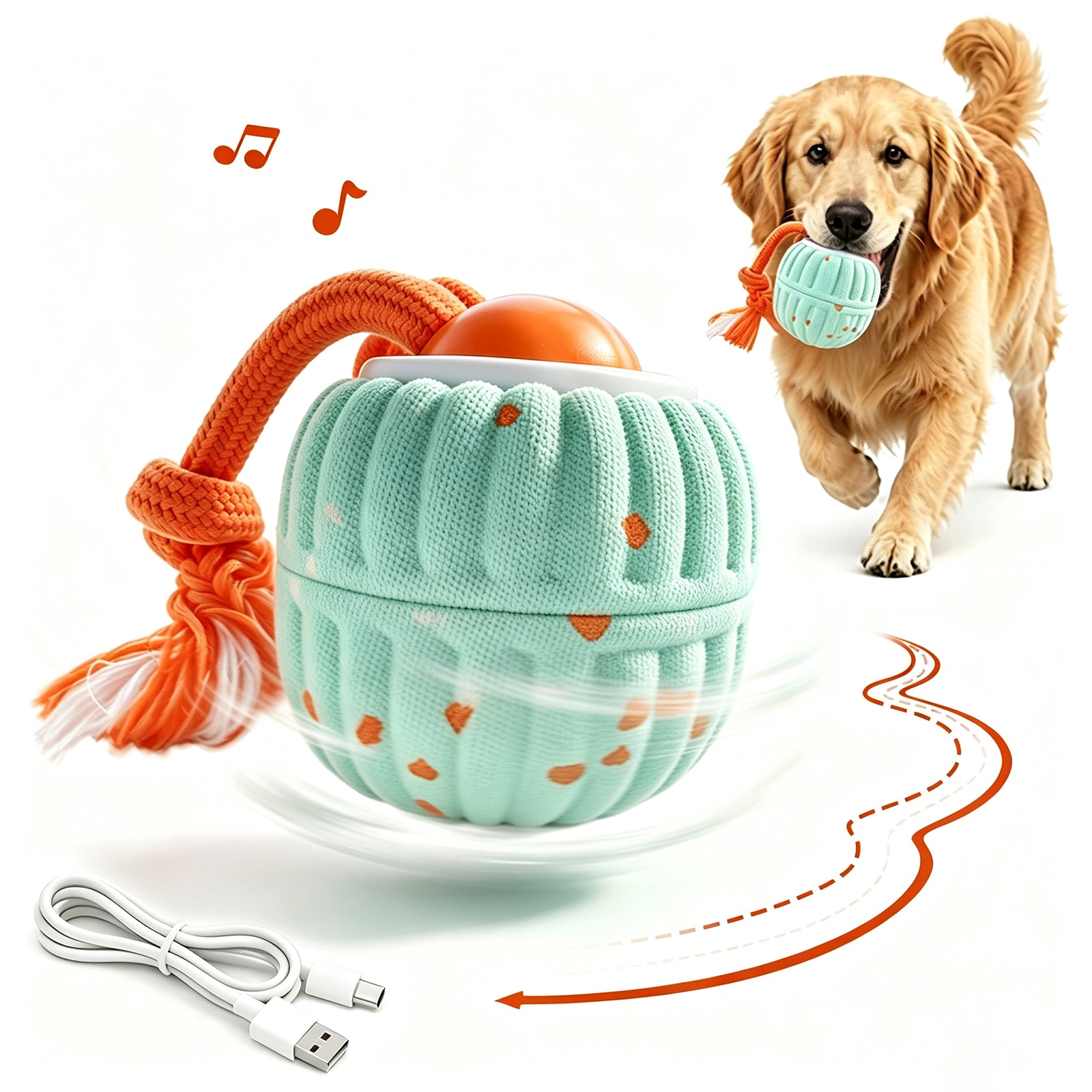 Fuufome Knot Electric Dog Ball
