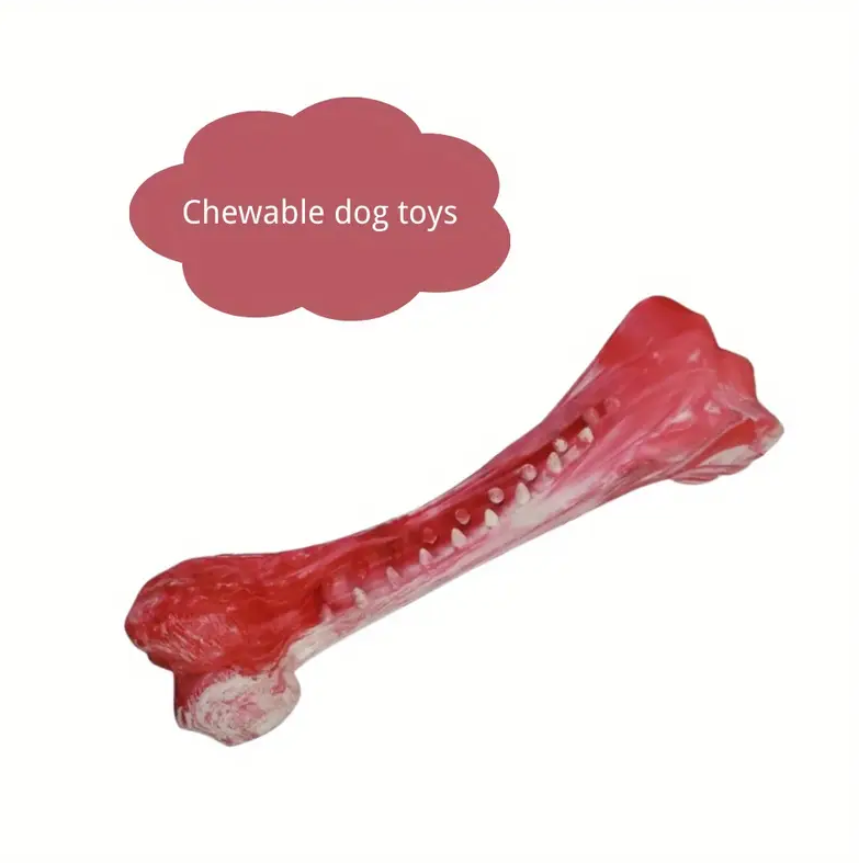 Fuufome Tire Big Bend Bone Football Set for Chew Dog Toys