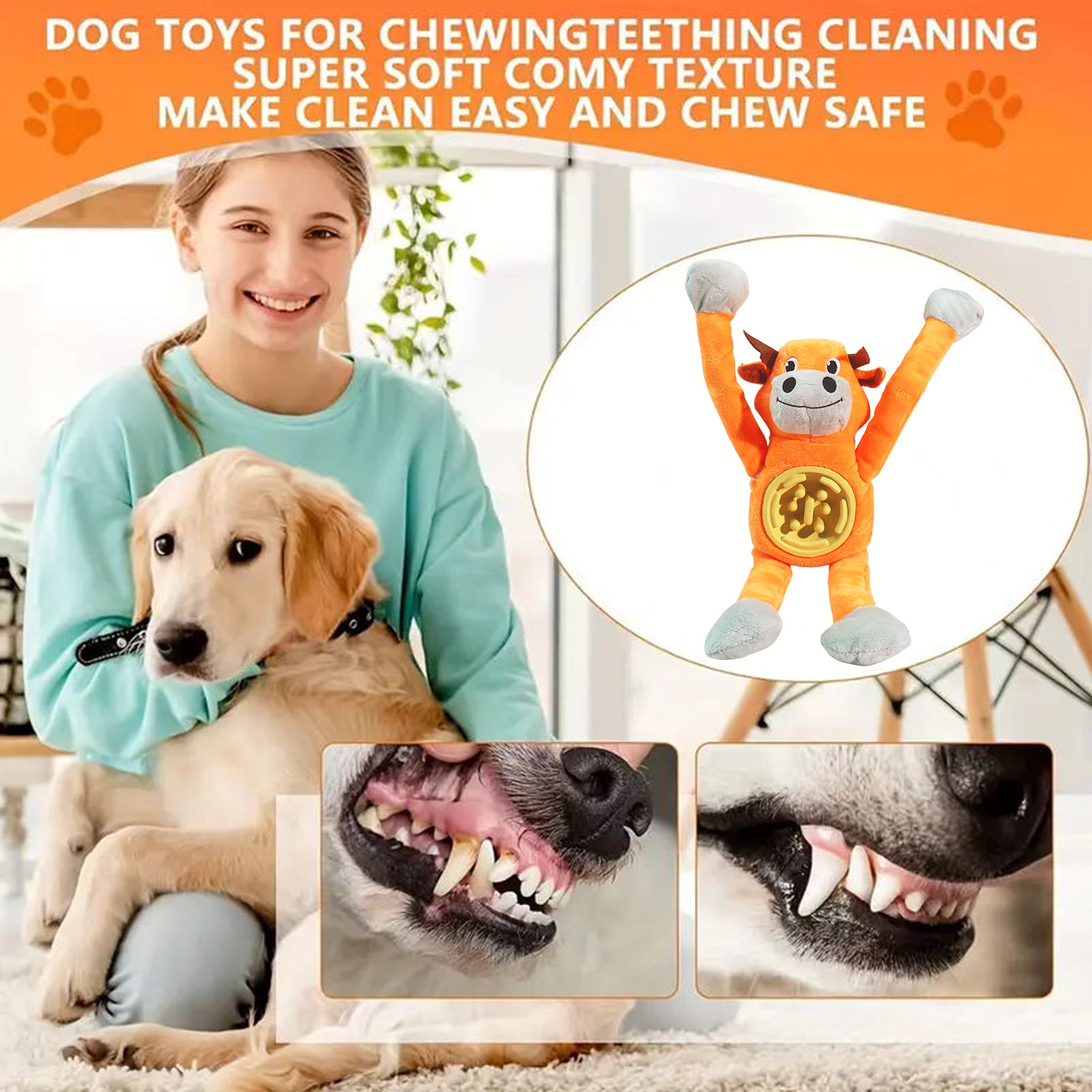 Fuufome Long-Footed Slow-Eating Beef Dog Toy