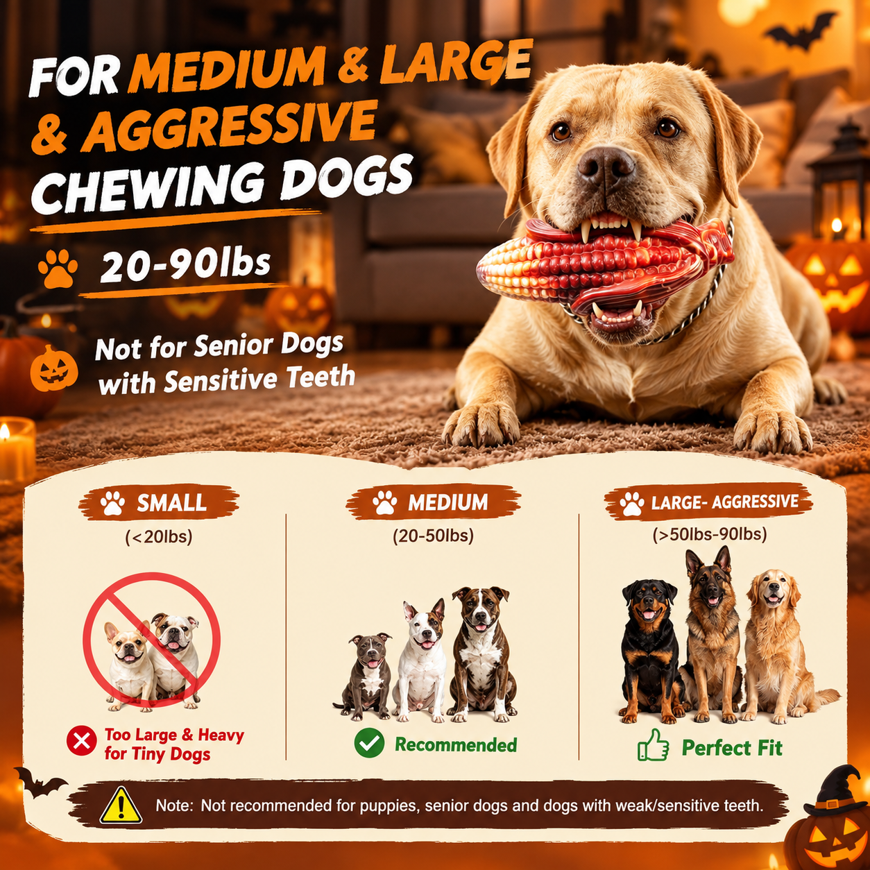 Fuufome Corn Peanuts and Pumpkin Set of 3 Items Chew Dog Toy