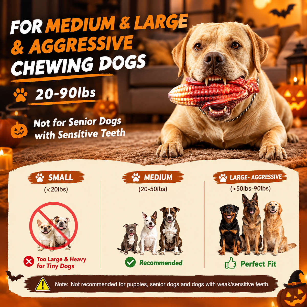 Fuufome Corn Peanuts and Pumpkin Set of 3 Items Chew Dog Toy