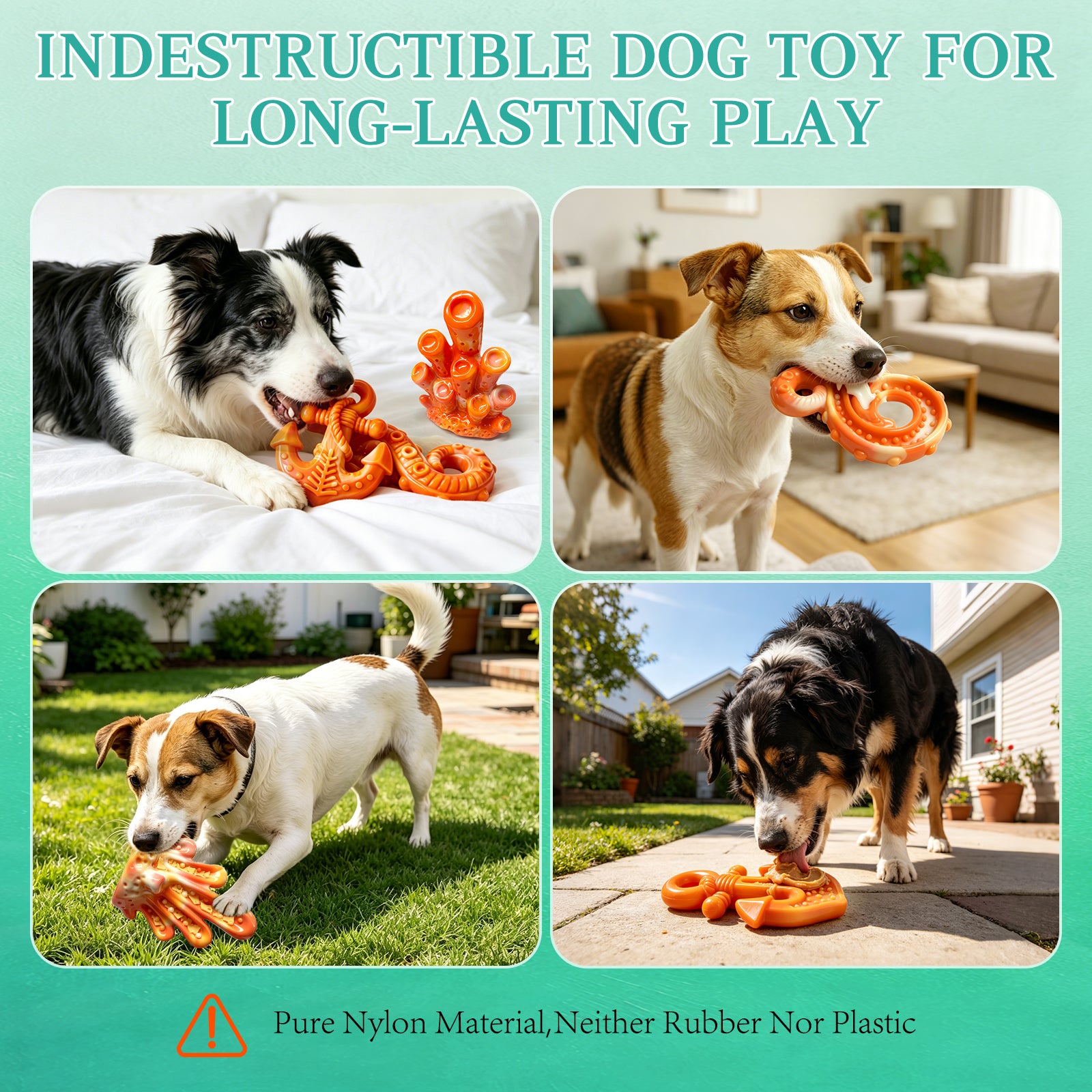 Fuufome Ocean Three-Piece Chew Dog Toy