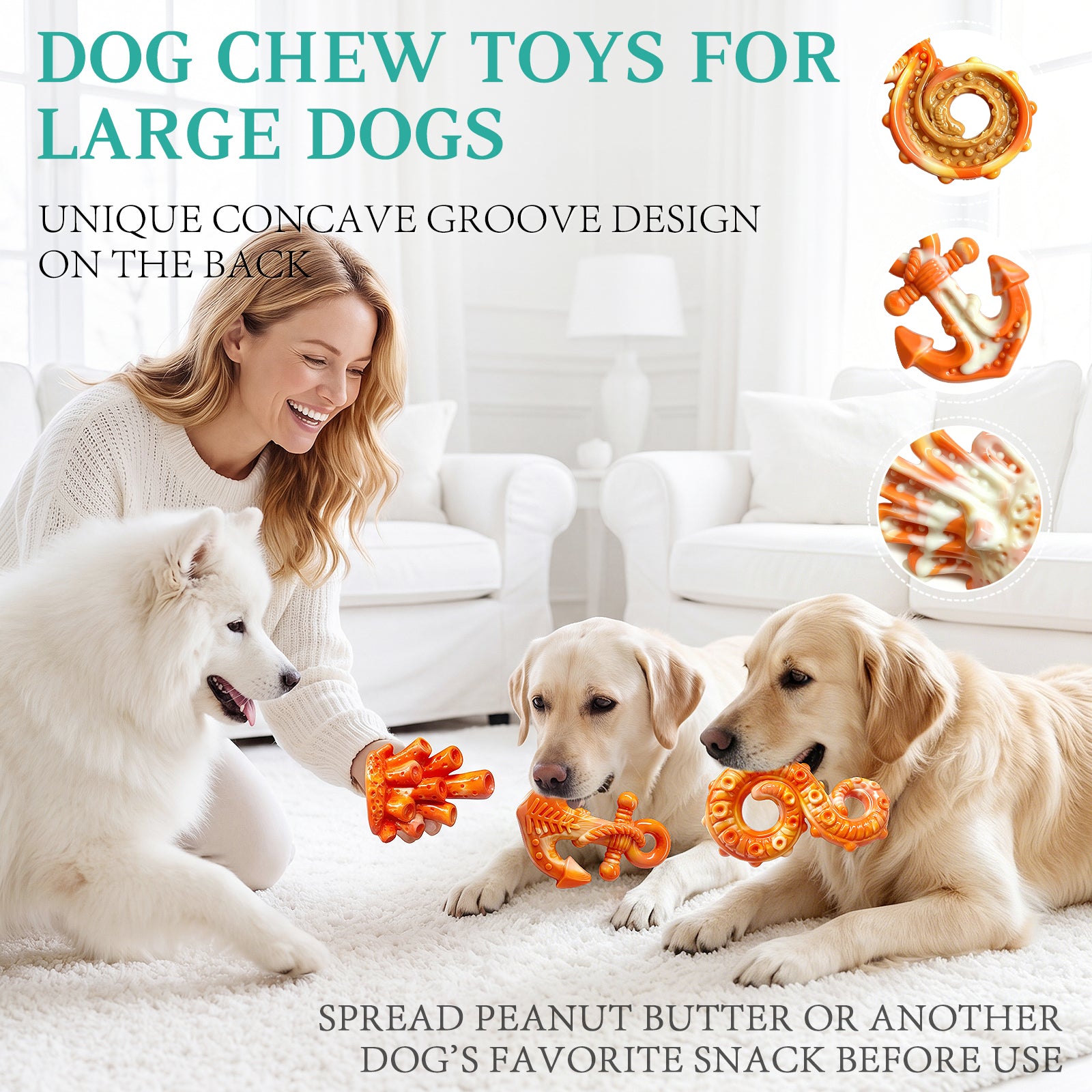 Fuufome Ocean Three-Piece Chew Dog Toy